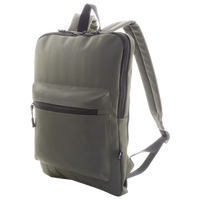 Schmaler Laptop-Rucksack aus wasserdichtem RPET, Farbe Grün