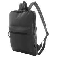 Schmaler Laptop-Rucksack aus wasserdichtem RPET, Farbe Schwarz