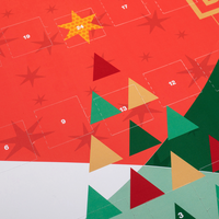 Schoko-Adventskalender, Klassik-Wandkalender, Querformat, 4/0-farbig bedruckt