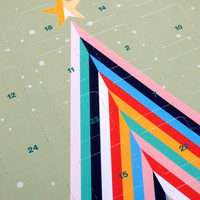 Schoko-Adventskalender, Kompakt-Tischkalender, Hochformat, 4/0-farbig bedruckt