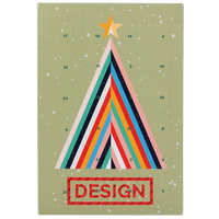Schoko-Adventskalender, Kompakt-Tischkalender, Hochformat, 4/0-farbig bedruckt