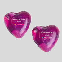 Schokoladenherz, bedruckt, liegend