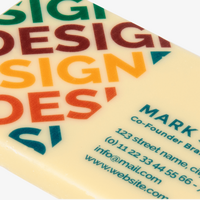 Schokoladen-Visitenkarte, ca. 25 g, 4/0-farbig einseitig bedruckt