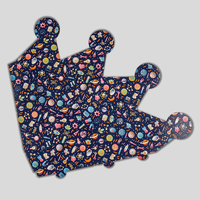 Schultüte, farbig bedruckt, stehend