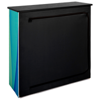 Schwarzer Blockout für LED-Messetheke details2