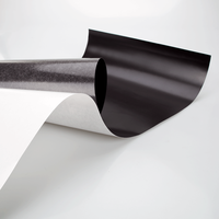 Magnetfolie, schwarz, rechteckig, liegend, 