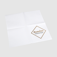 Serviette Airlaid, 1/4-Falz, 1-seitig, aufgefaltet Vorderseite