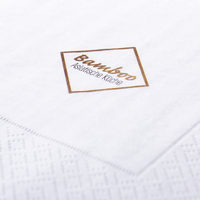 Serviette, farbig bedruckt, liegend