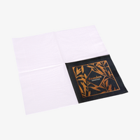 Serviette, Tissue, 1/4-Falz, Vierteldruck, farbig, aufgefaltet