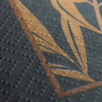 Serviette Tissue,1/4-Falz, vollflächig farbig bedruckt, Detail Struktur