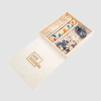 Set mit 4 Geschicklichkeitsspielen, einseitig 1/0 graviert