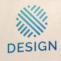 Shopper aus laminierter Jute und Baumwolle mit langen Henkeln, Druckansicht