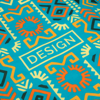 Sitzkissen aus Non-Woven-Material, Detail Druck