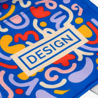 Sitzkissen aus RPET, faltbar, Detail Druck