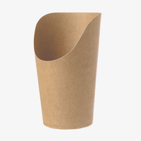 Snack- und Wrapbecher 5,5 x 12 cm, naturbraun