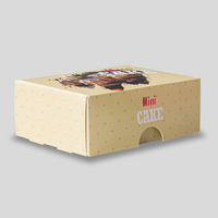 Snack Verpackung mit Klappdeckel (13 x 11 x 5 cm) 