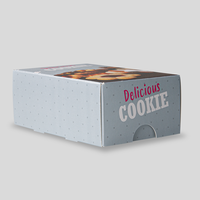 Snack Verpackung mit Klappdeckel (13,5 x 9,5 x 5 cm)