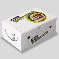 Snack Verpackung mit Lüftungslöchern (13,5 x 9 x 5,7 cm) einseitig bedruckt 4/0-farbig, Vorderseite