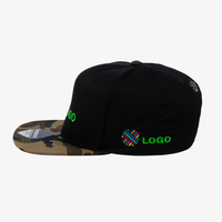 Snapback Camo Cap, mit ZWEI Stickpositionen, Links