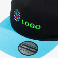 Snapback Youth Size Cap, mit ZWEI Stickpositionen, Detailansicht