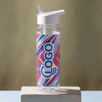 Sportflasche aus RPET mit Flip-Top-Deckel, 650 ml
