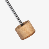 Super-Slim-Mini-Taschenschirm, Holzgriff