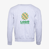 Sweatshirt, basic bedruckt, Rueckseite