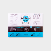 Aufleger, farbig bedruckt, liegen