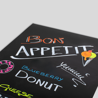 Tafelfolie, unbedruckt, bemalt, liegend