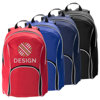 Tagesrucksack aus Polyester mit Kontrastnähten, 15 l, Farbauswahl