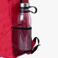 Tagesrucksack aus RPET mit Gummiband, seitliche Netztasche