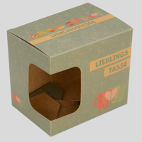 Tassenverpackung, farbig bedruckt, Motiv