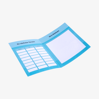 Terminkarte, gefalzt auf DIN A6 (10,5 x 14,8 cm), vertikaler Mittelfalz, 4-seitig, 4/4-farbig