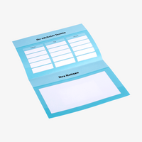 Terminkarte, gefalzt auf DIN A6 quer (14,8 x 10,5 cm), horizontaler Mittelfalz, 4-seitig, 4/4-farbig