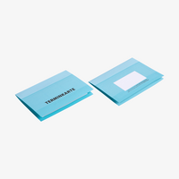 Terminkarte, gefalzt auf DIN A7 quer (10,5 x 7,4 cm), horizontaler Mittelfalz, 4-seitig, 4/4-farbig, geschlossen