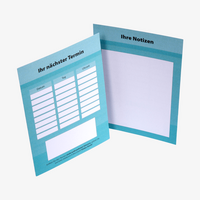 Terminzettel, DIN A6 (10,5 x 14,8 cm), 2-seitig, 4/4-farbig