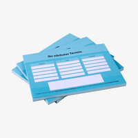 Terminzettelblock, farbig bedruckt, Motiv, liegend