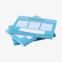 Terminzettelblock, farbig bedruckt, Motiv, liegend