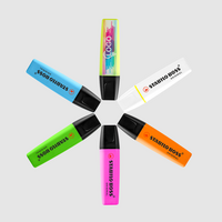 Textmarker STABILO BOSS ORIGINAL, 4/0-farbig einseitig bedruckt