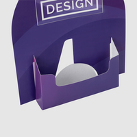 Thekendisplay rund mit Flyerhalter, DIN A5, 4/0-farbig einseitig bedruckt