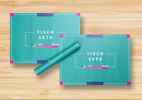 Tischsets DIN A3, bedruckt mit Text, quer