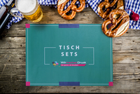 Tischsets DIN A3, bedruckt mit Text, quer