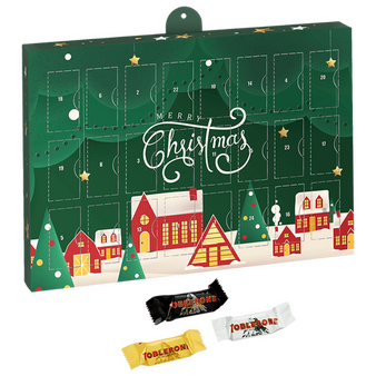 Toblerone-Mix-Adventskalender, 4/0-farbig bedruckt