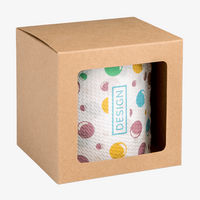 Toilettenpapier, farbig bedruck, Box braun