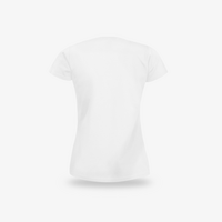 TOPSELLER Damen-T-Shirt Basic, weiß - Fruit of the Loom, Rückseite