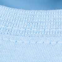 TOPSELLER Kinder-T-Shirt Basic, farbig - Fruit of the Loom, Detail Kragen