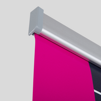Roll-up Silber Detailfoto der Halterung oben seitlich
