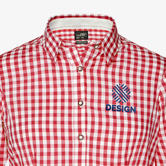 Trachtenbluse, Popeline Tailored Fit - Daiber, Brust links