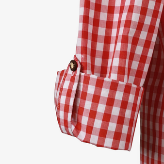 Trachtenbluse, Popeline Tailored Fit - Daiber, Detailansicht