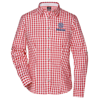 Trachtenbluse, Popeline Tailored Fit - Daiber